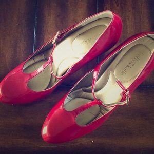 Red 3” heels size 10